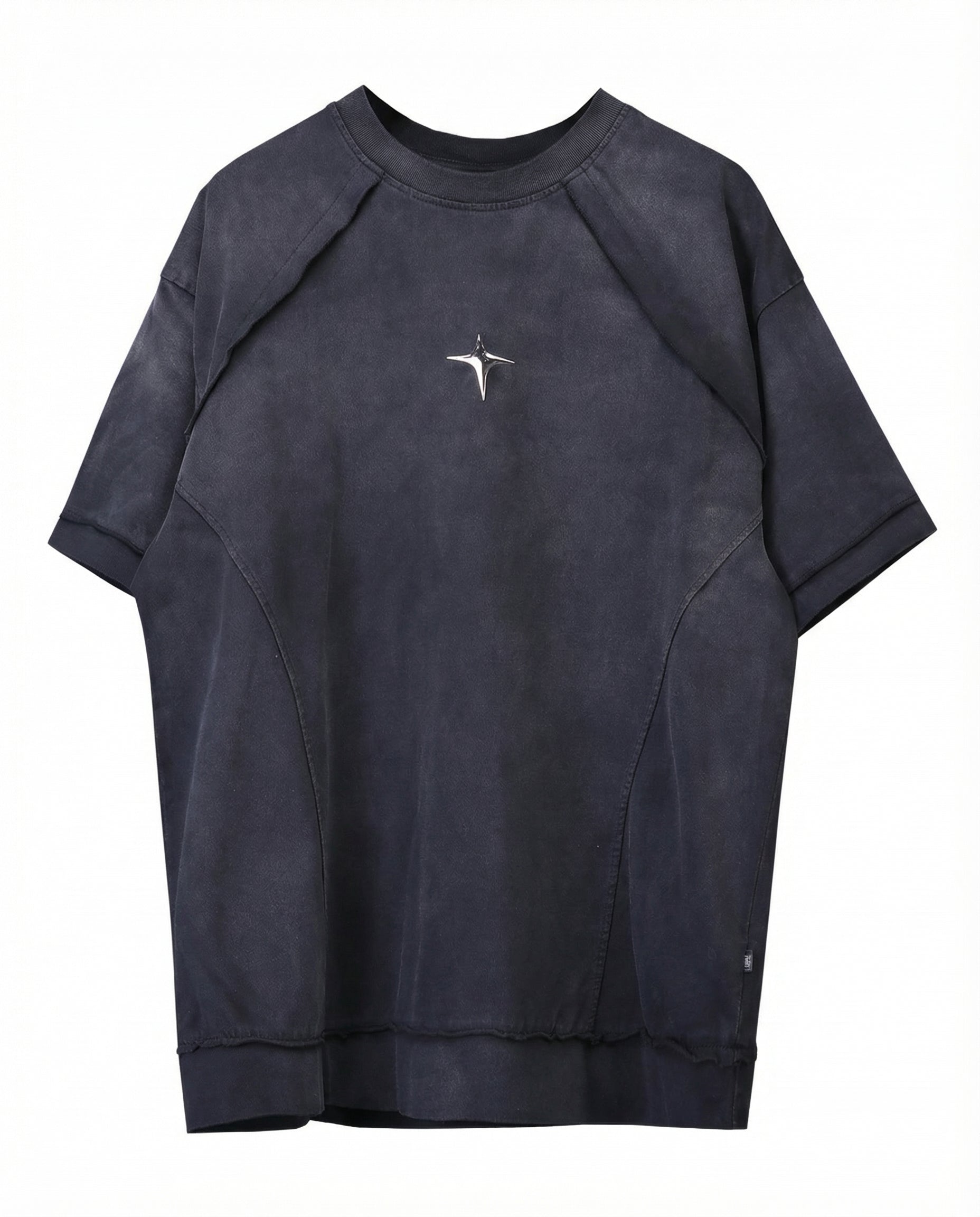 Oversized Distressed Cotton T-Shirt - Urban Techwear