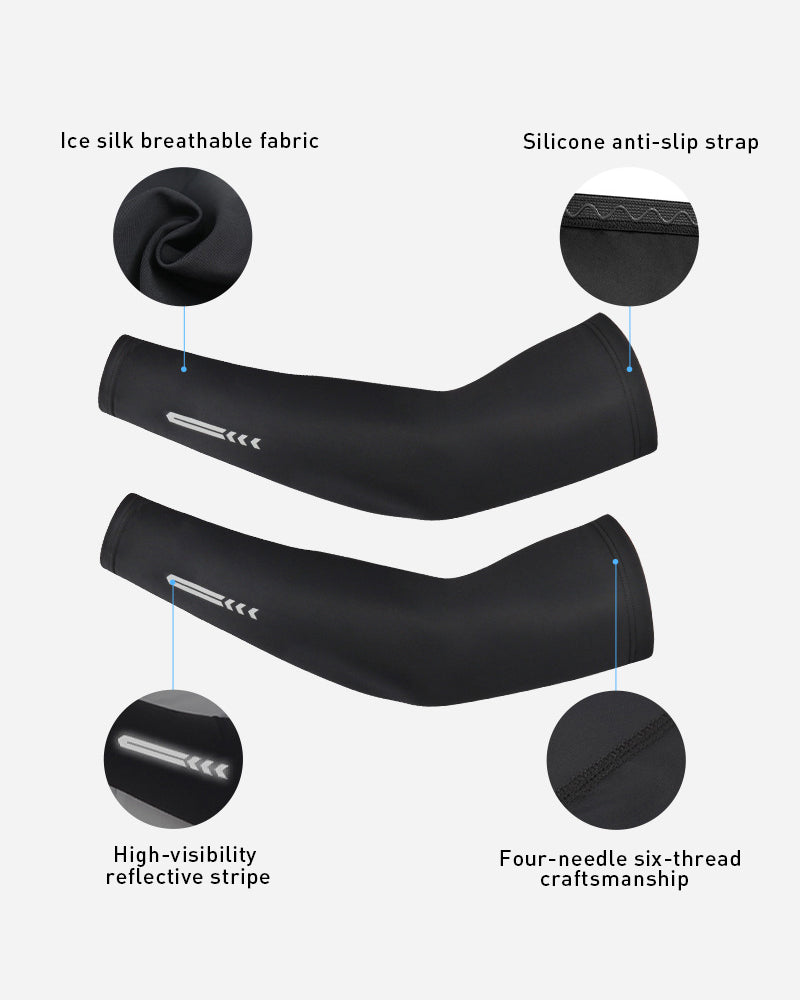 Sun Protection Sleeves Reflective Ice Silk Wrist Bracers