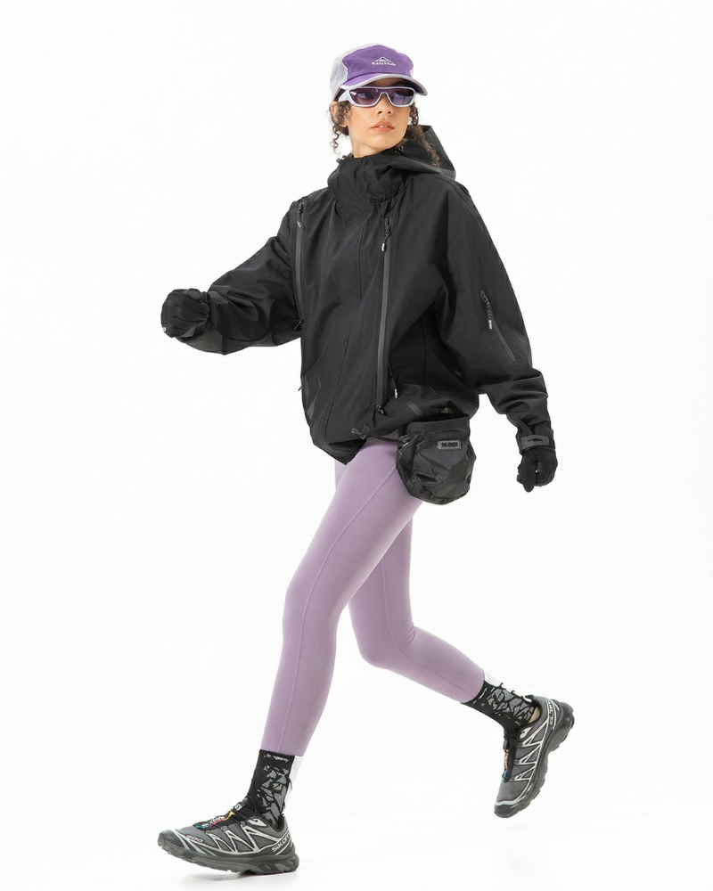 Gorpcore Water-Resistant Unisex Hooded Hardshell Jacket