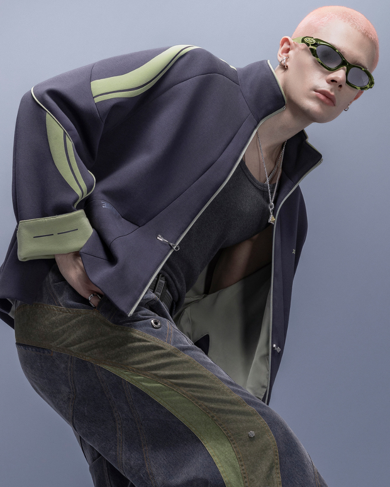 XIPHEVIL Anti-Wrinkle Cyberpunk High-Street Sport Jacket