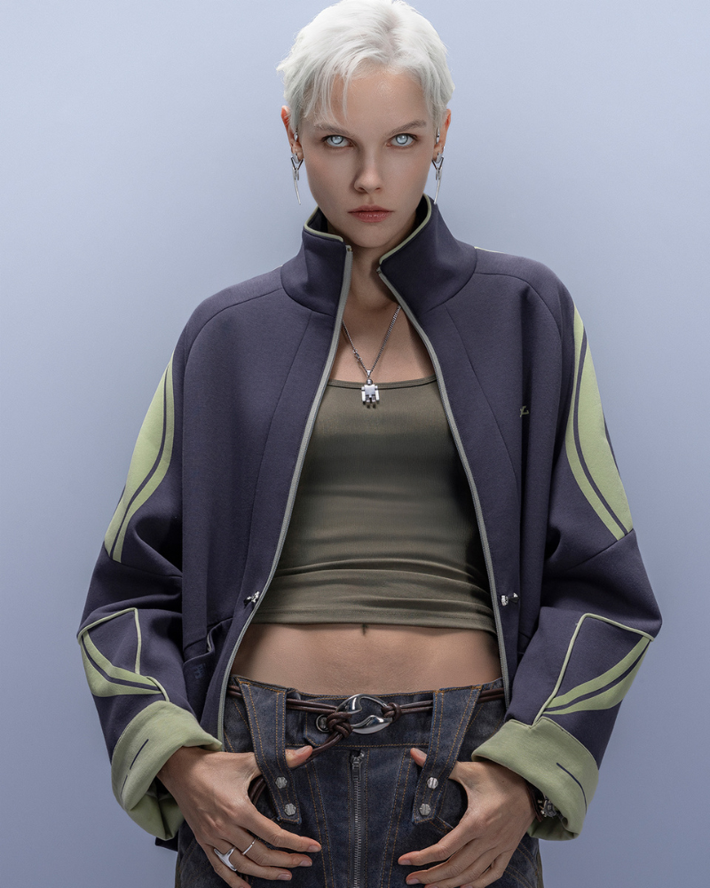 XIPHEVIL Anti-Wrinkle Cyberpunk High-Street Sport Jacket