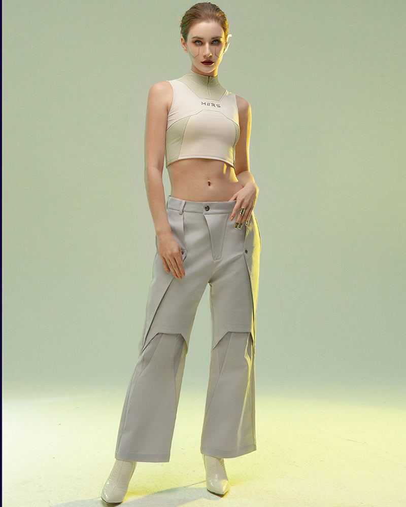 XIPHEVIL Cyberpunk Outfits Aristoi IV Double-Layered Pants