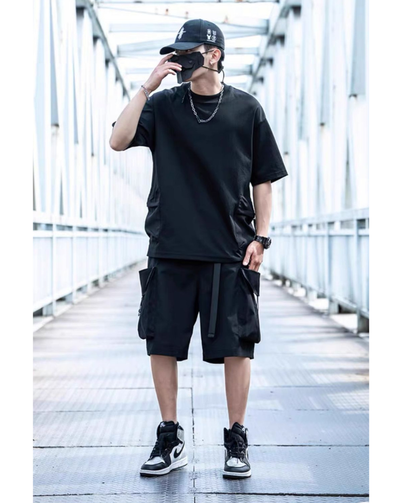 Techwear Big Pockets Cargo Shorts