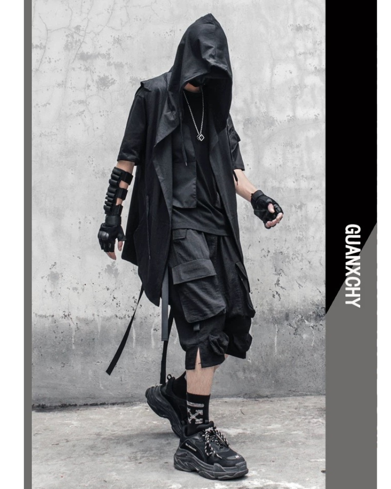 Black Sleeveless Ninja Costume Vest
