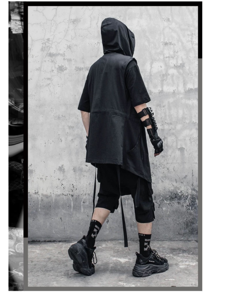 Black Sleeveless Ninja Costume Vest