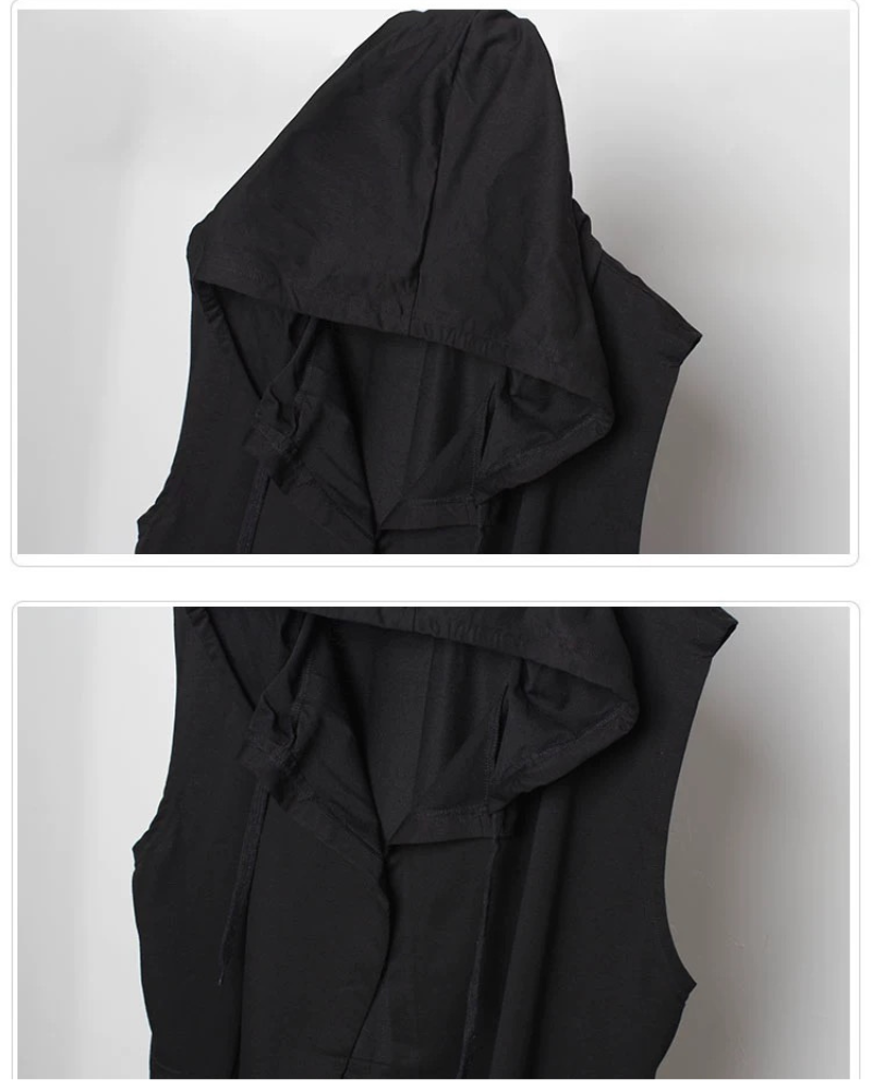 Black Sleeveless Ninja Costume Vest