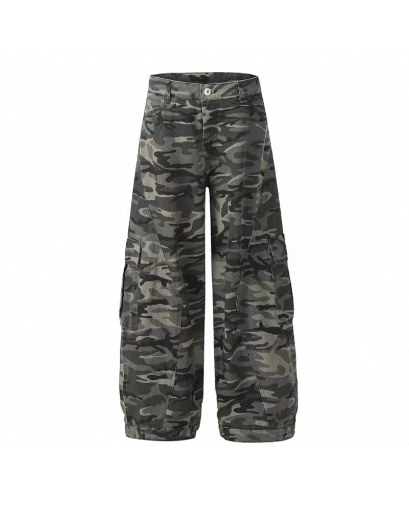 Camo Retro Streetwear Baggy Cargo Pants