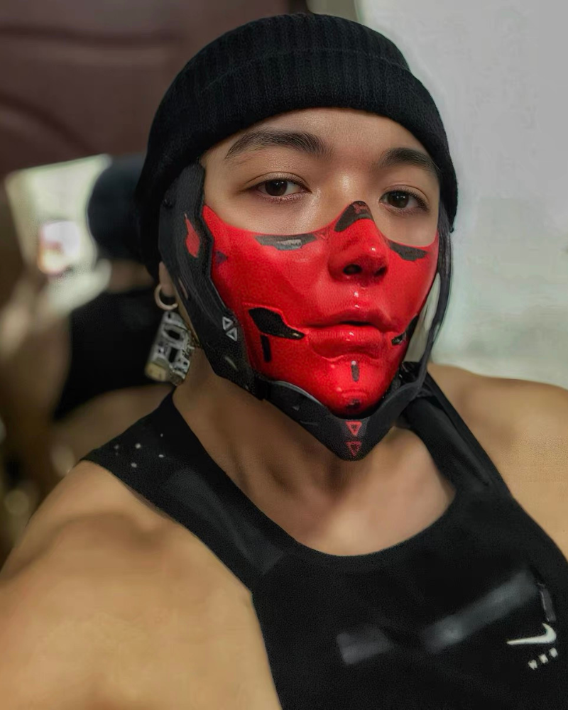 Cyberpunk Cosplay Half Face Mask