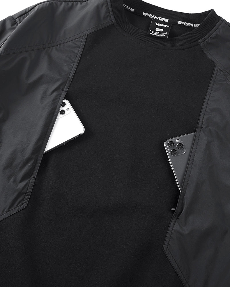 Cyberpunk Fake Two Piece Crewneck Sweatshirt