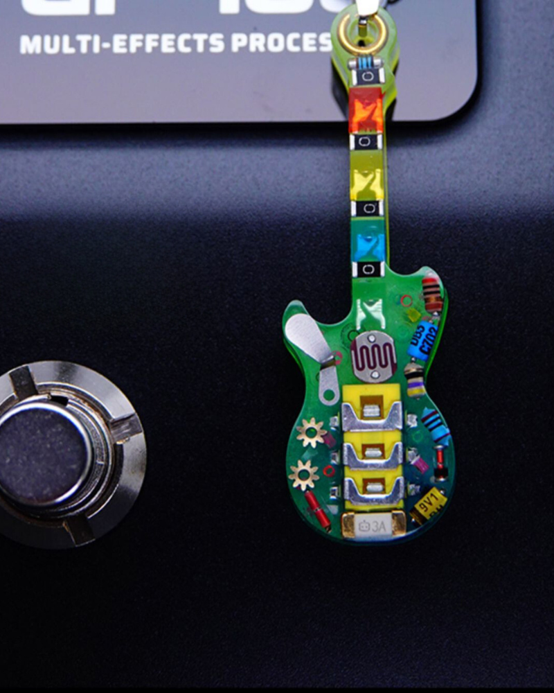 Cyberpunk Guitar Mechanical Necklace