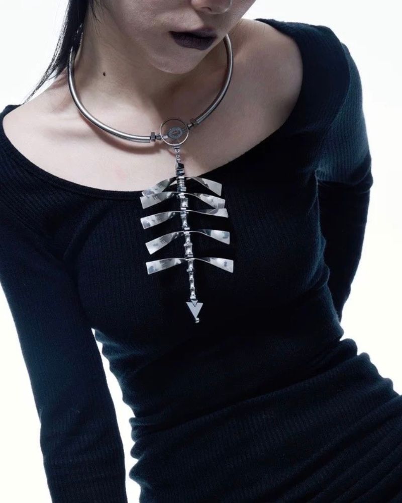 cyberpunk necklace,cyber fashion,cyberpunk aesthetic,Streetwear,Best Necklace. Punk necklace, necklace,techwear necklace,Jewelry,Sweater necklace