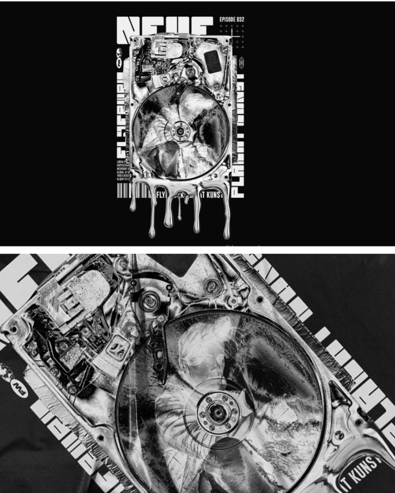 Cyberpunk Cotton Hip-Hop Rock T-Shirt