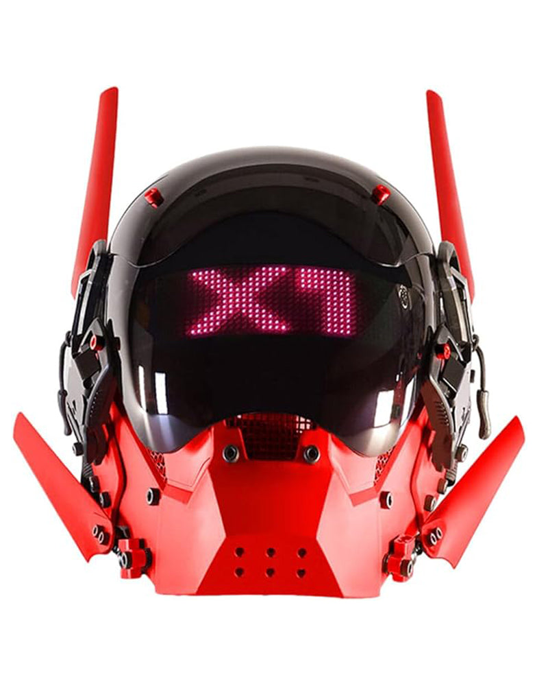 Cyberpunk LED Light Helmet Mask