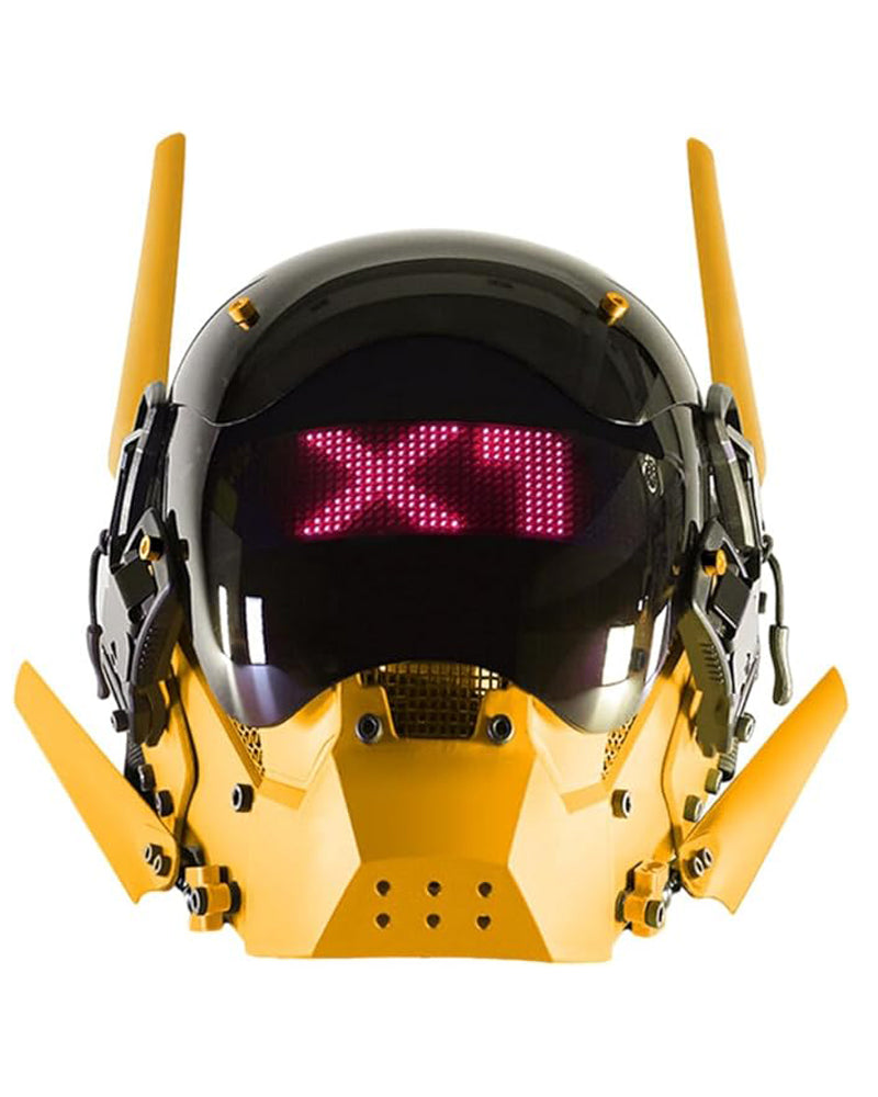 Cyberpunk LED Light Helmet Mask