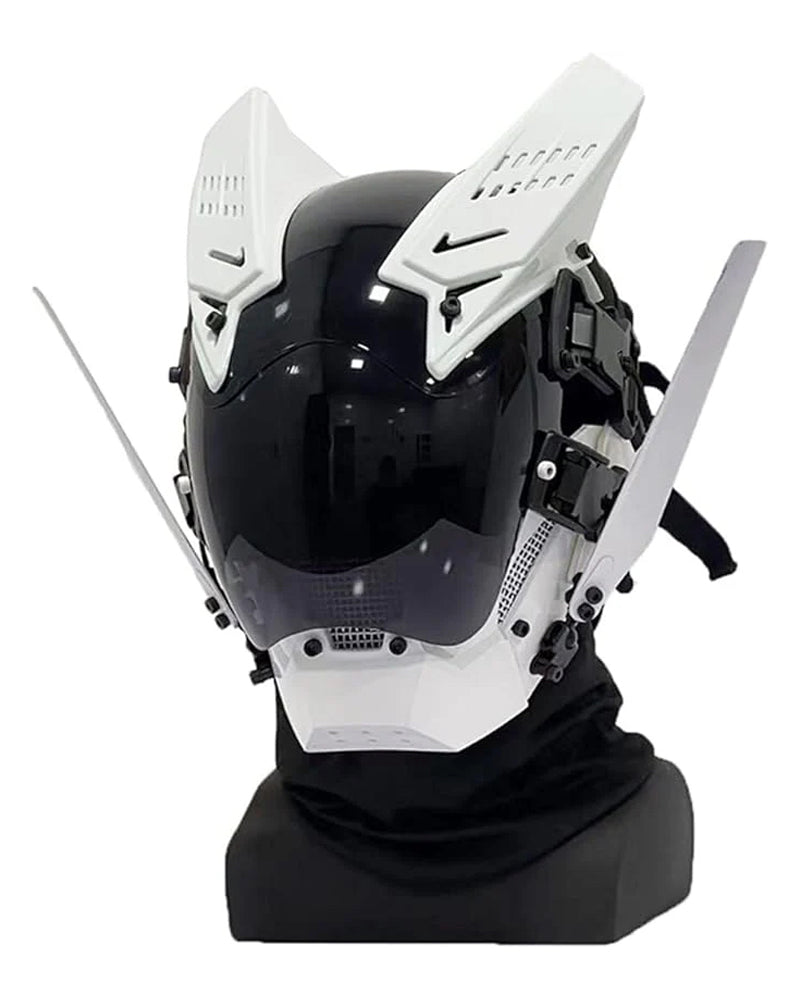 Cyberpunk LED Light Helmet Mask