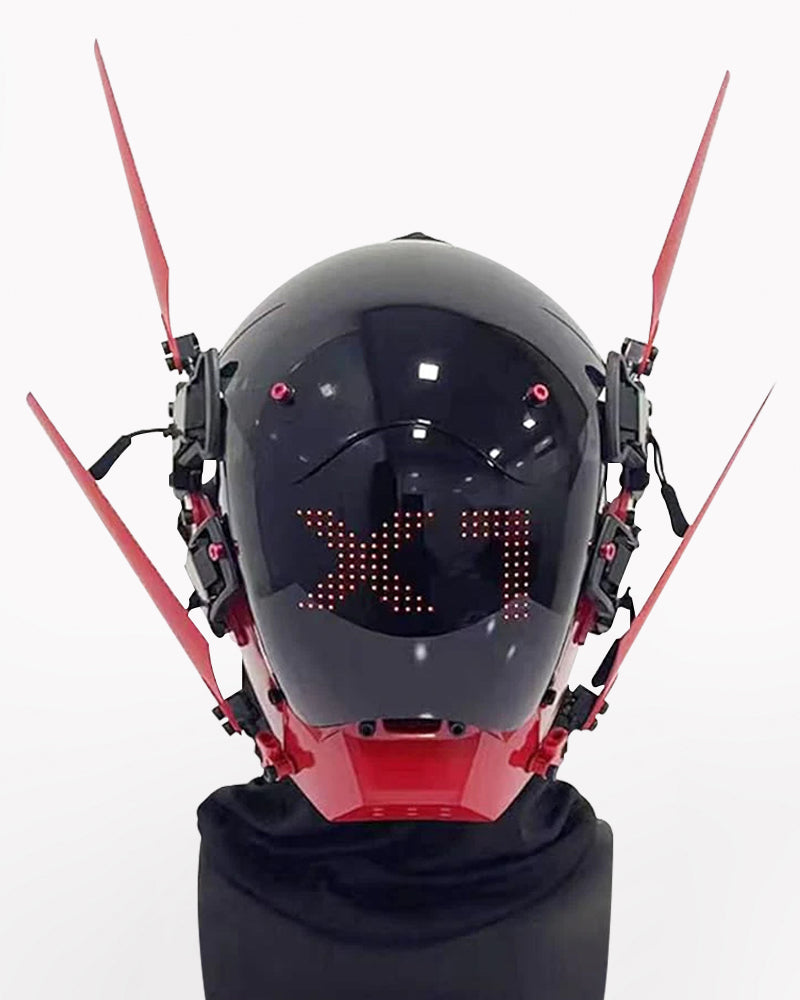 Cyberpunk LED Light Helmet Mask
