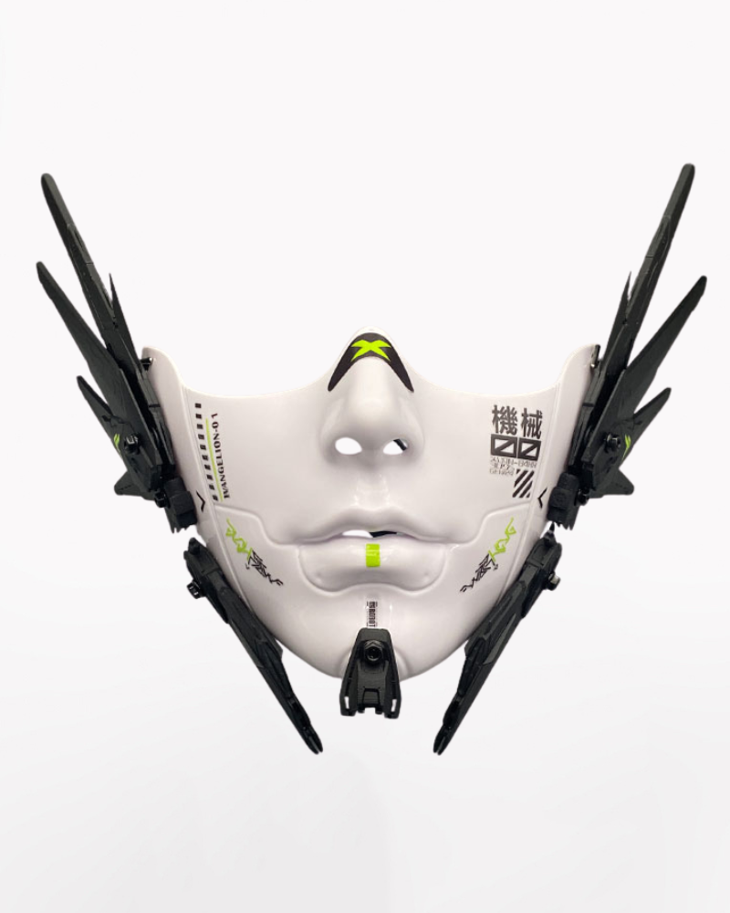 Cyberpunk Mecha Tech Half-Face Mask