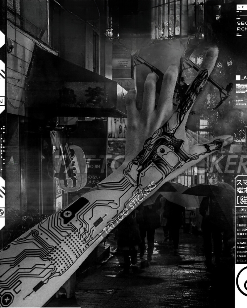 tattoos,hand tattoos,temporary tattoos,forearm tattoos,neck tattoos,finger tattoos,arm tattoos,couple tattoos,sleeve tattoos,tattoos ideas,japanese tattoos,juice tattoos,black tattoos,samurai tattoos,Cyberpunk Tattoo