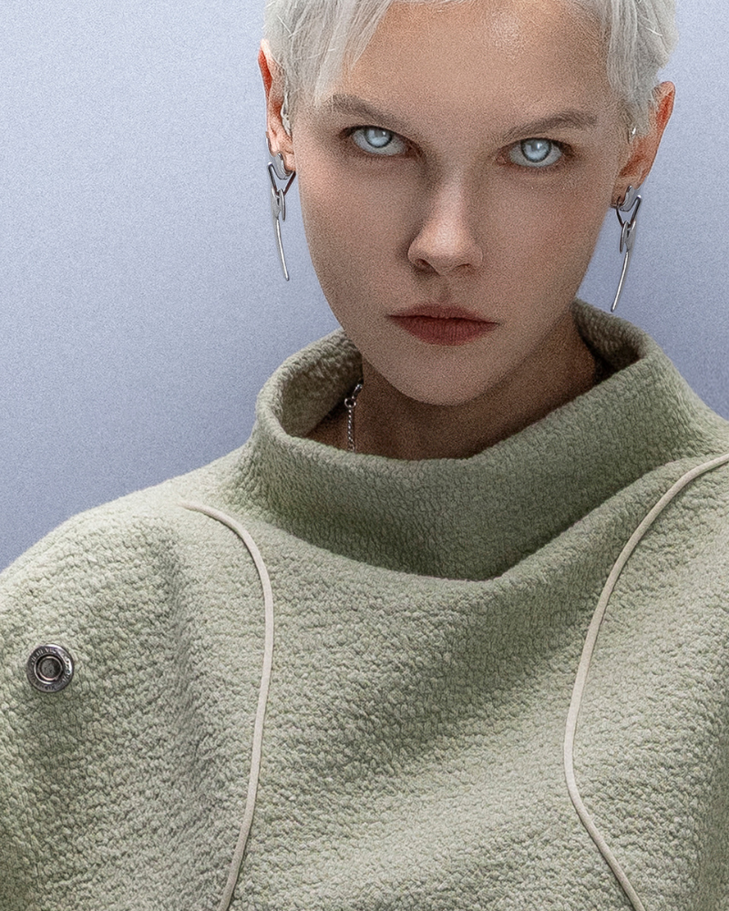 XIPHEVIL Cyberpunk Outfits High-Street Oversized Pullover Sweatshirt