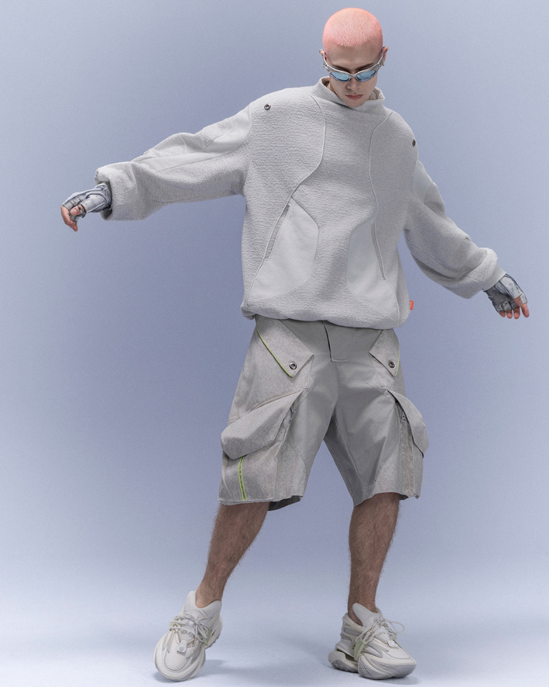 XIPHEVIL Cyberpunk Outfits High-Street Oversized Pullover Sweatshirt