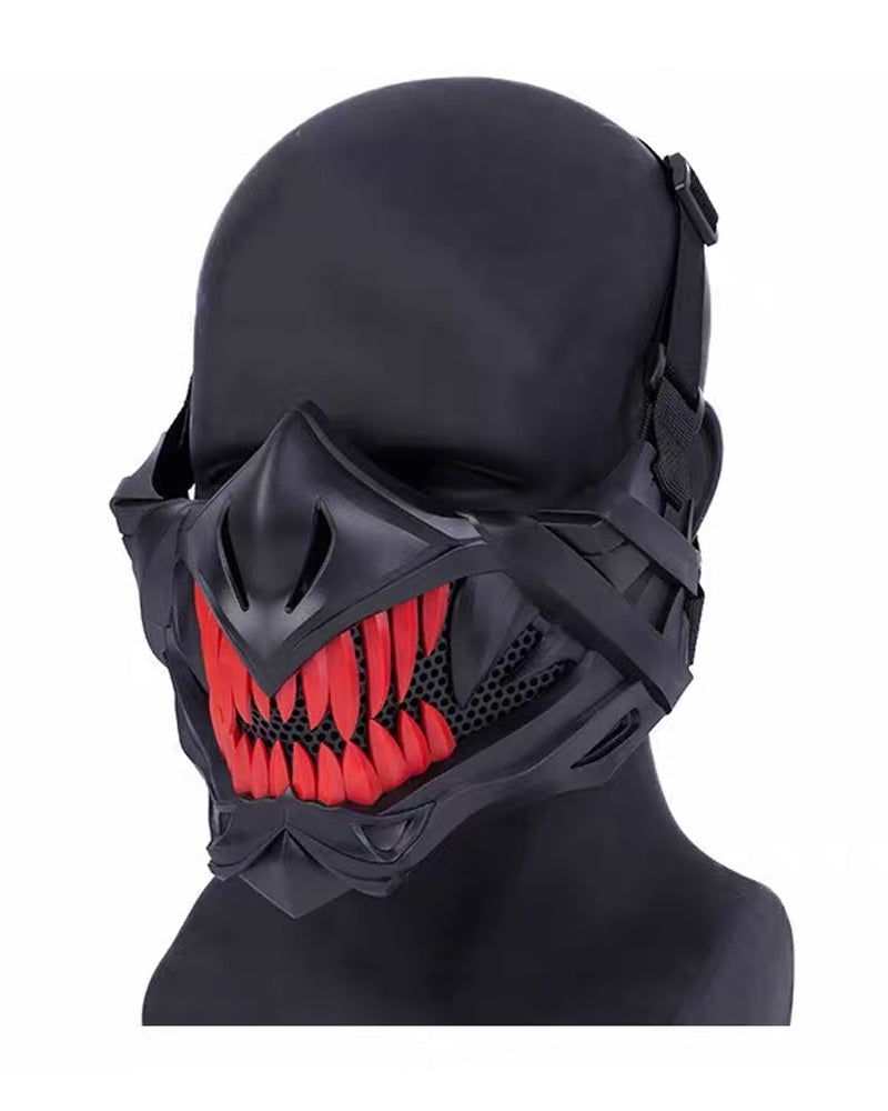 Cyberpunk Breathable Wire Mesh Cosplay Half Face Mask