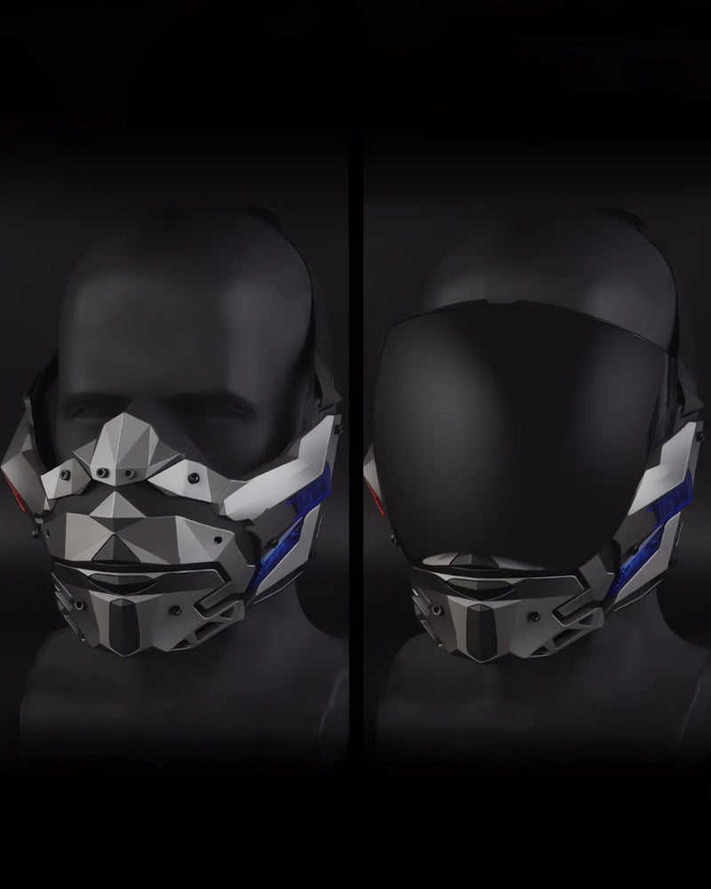 Cyberpunk Futuristic Cosplay Half Face Mask