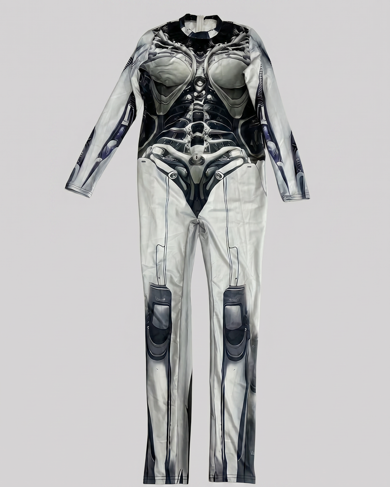 Cyberpunk Cosplay Future Warrior Women Techwear Bodysuit
