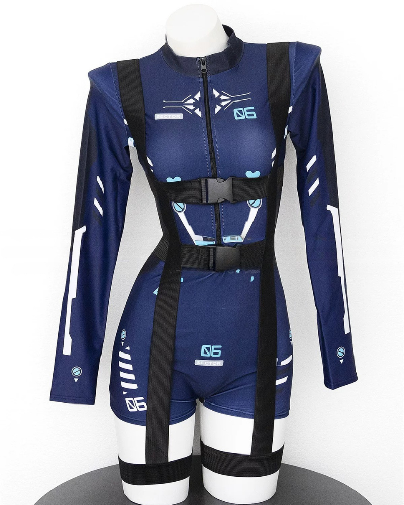 Cyberpunk Mech Cosplay Bodysuit
