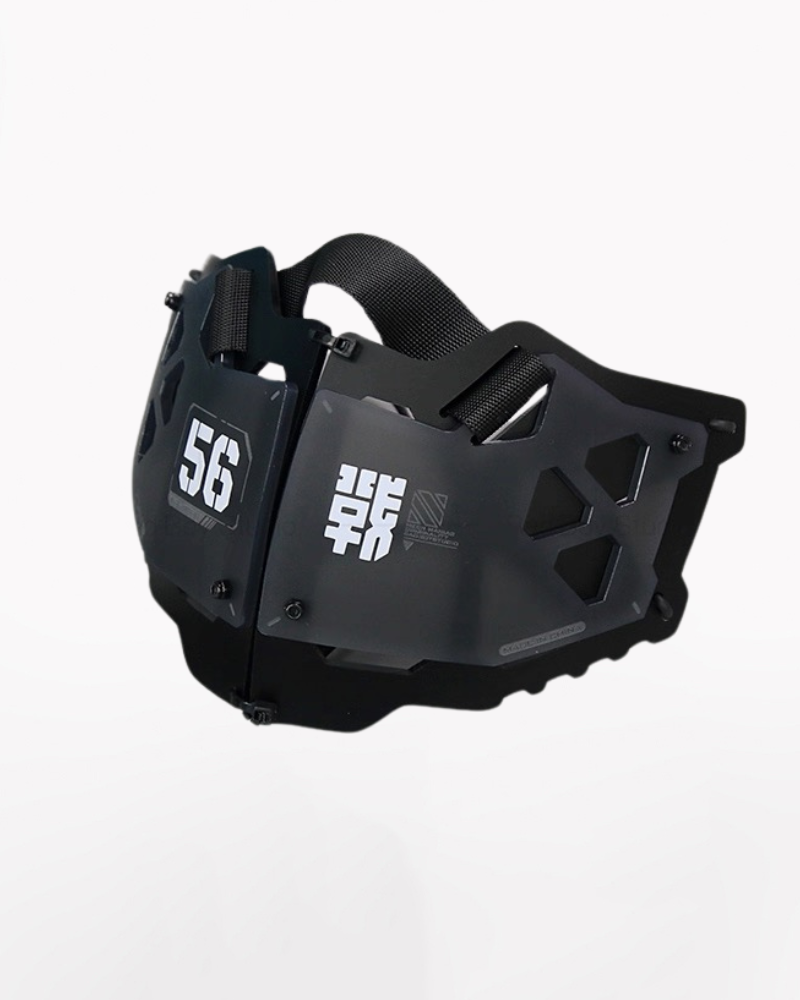 Cyberpunk Mechanical Futuristic Visor Mask and Neck Gaiter