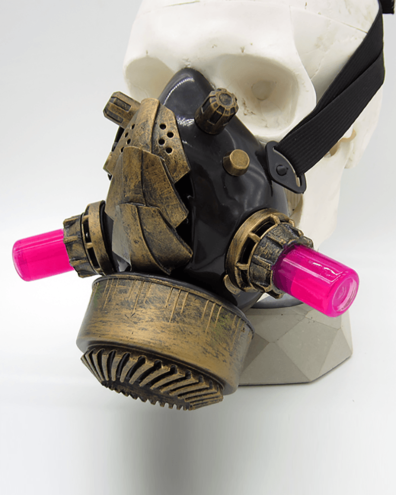 Cyberpunk Steampunk Glow Goggles And Mask (Sold Separately)