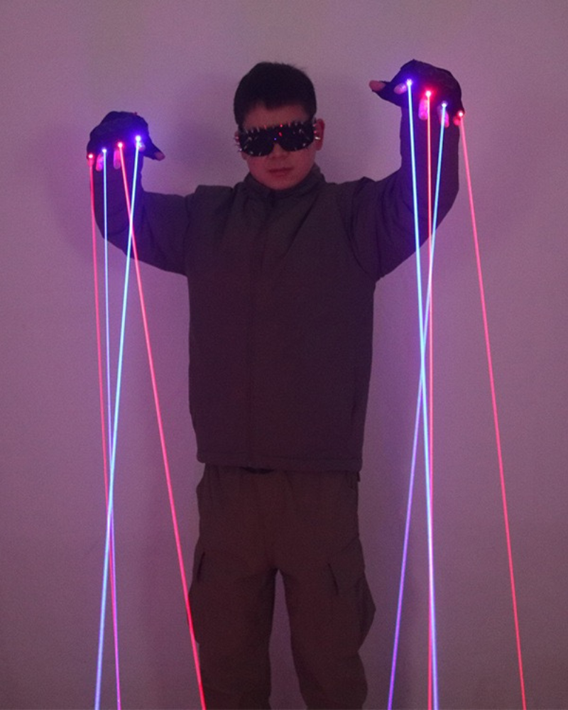 Dramatic Flair Color Laser Gloves