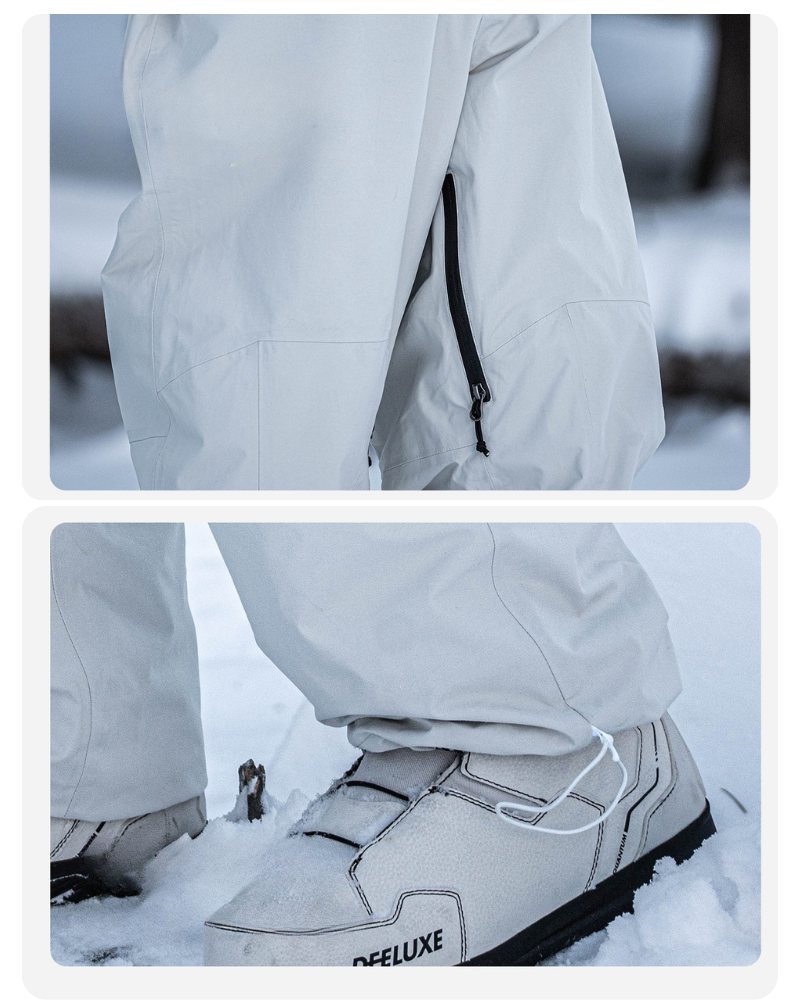 Ski Wear Fleece-lined Waterproof Snow Pants -Unisex