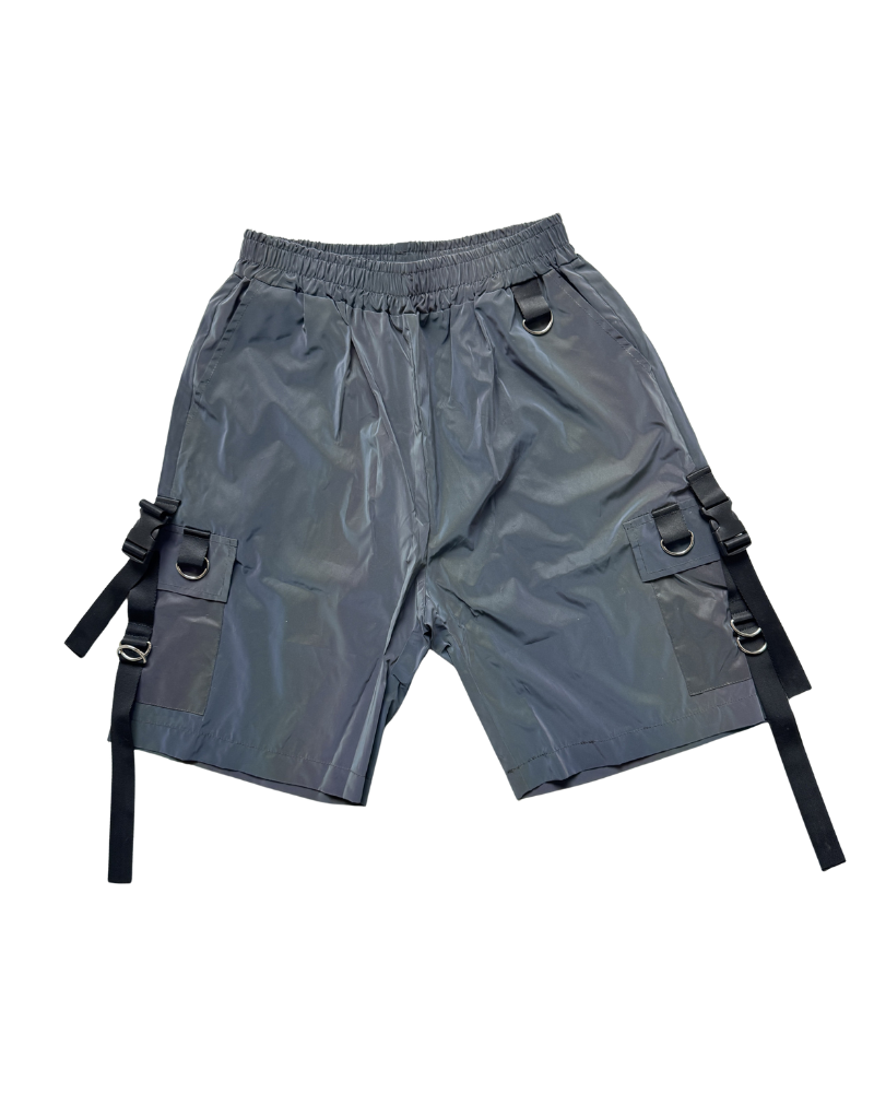 Functional Colorful Reflective Cargo Shorts