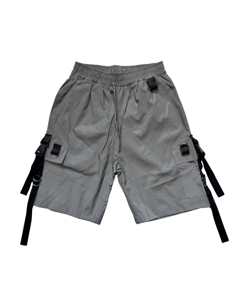 Functional Colorful Reflective Cargo Shorts