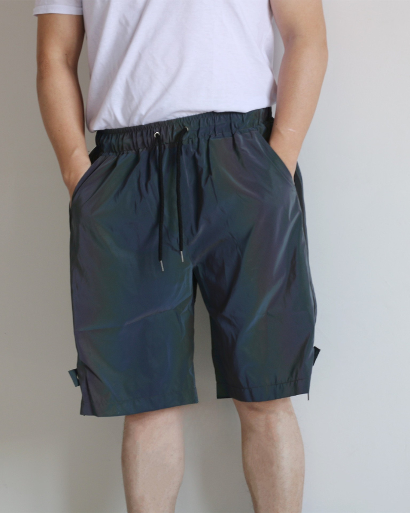 Functional Colorful Reflective Cargo Shorts