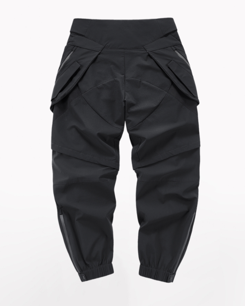 Functional Deconstructed Patchwork Zippered Cargo Pants