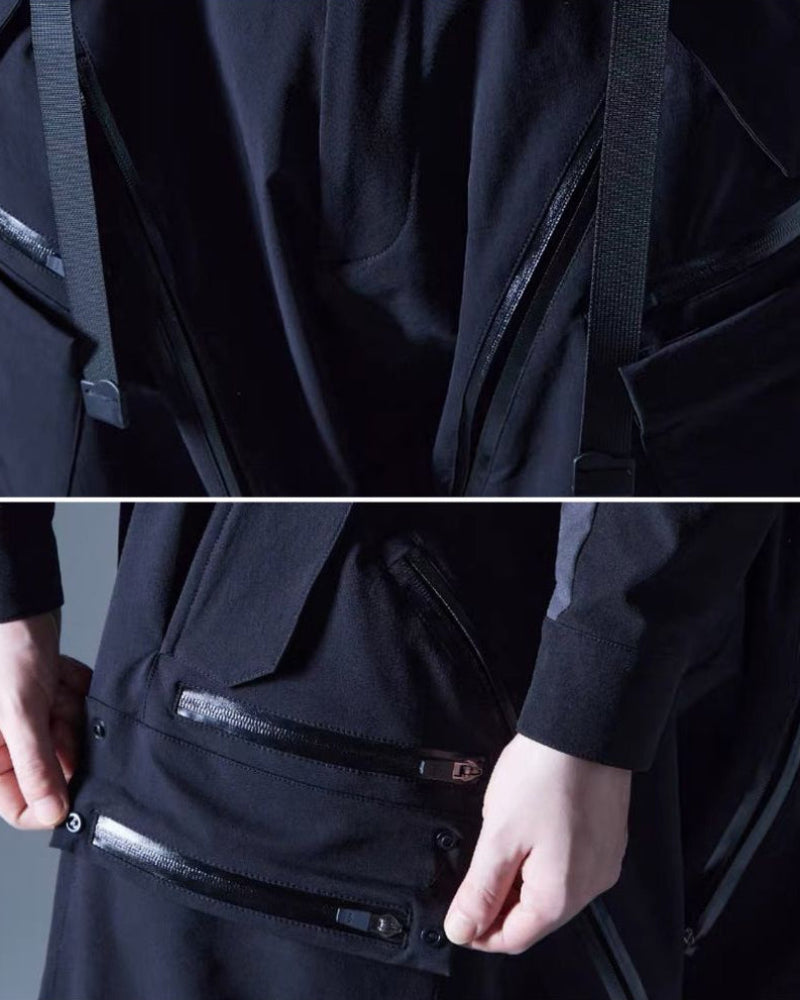 Functional Drop-Crotch Cargo Pants