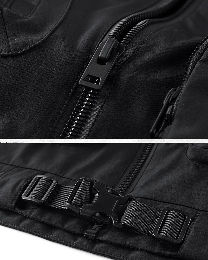 Functional Multi-Pocket Cargo Hooded Vest