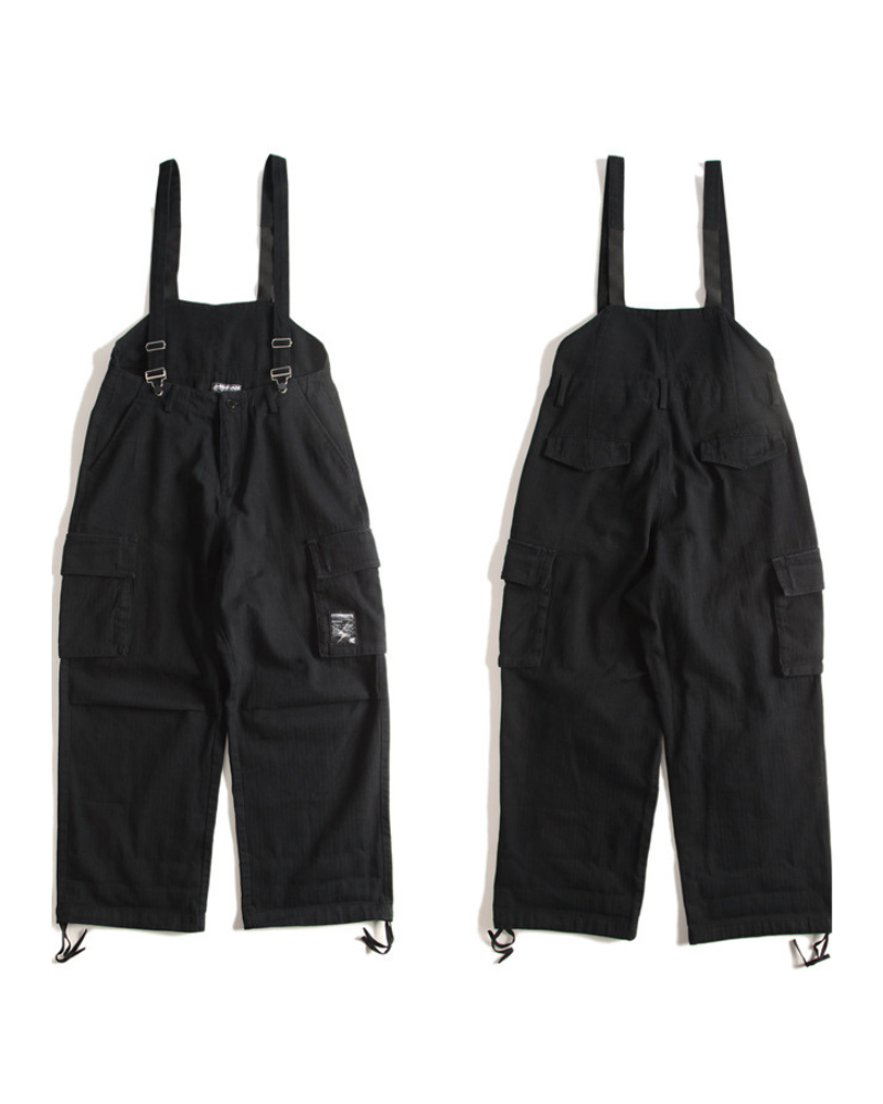 Functional Multi-Pocket Utility Overall Pants