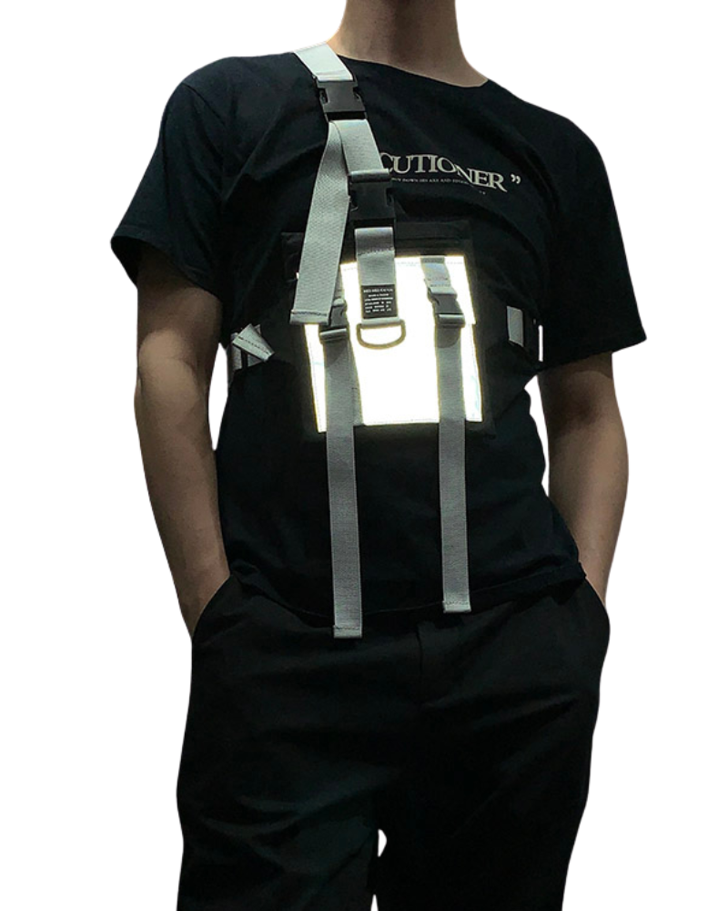 Functional Black Chest Sling Bag