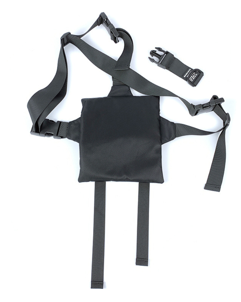 Functional Black Chest Sling Bag