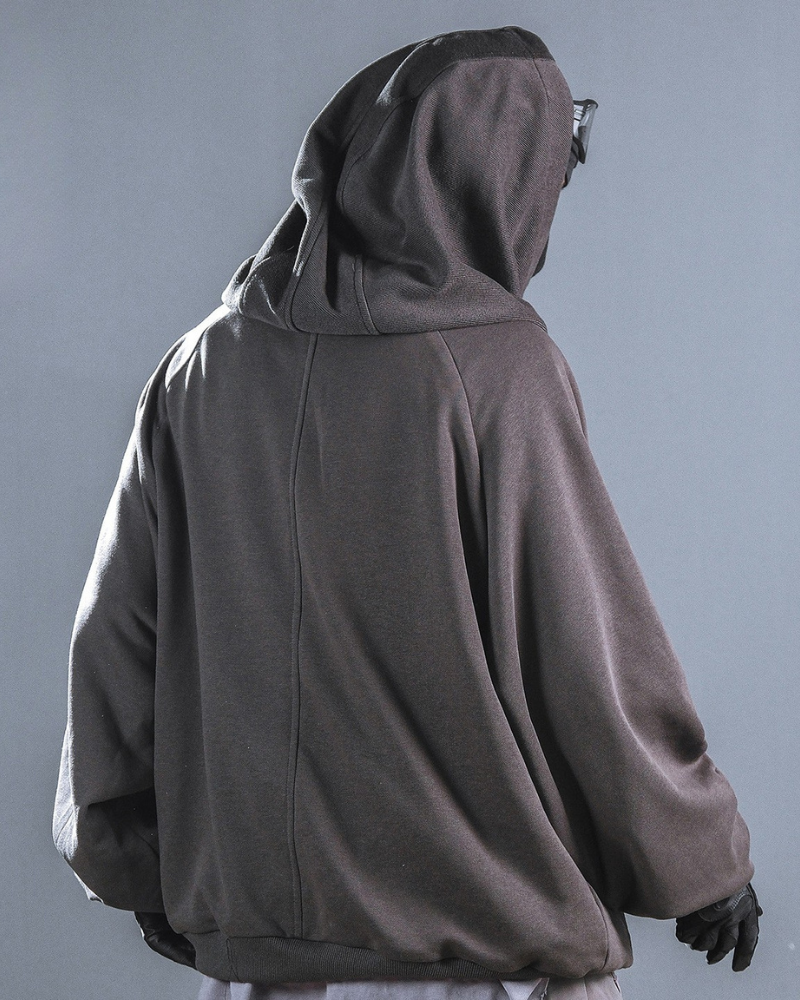 Futuristic Darkwear Sorcerer Utility Hoodie