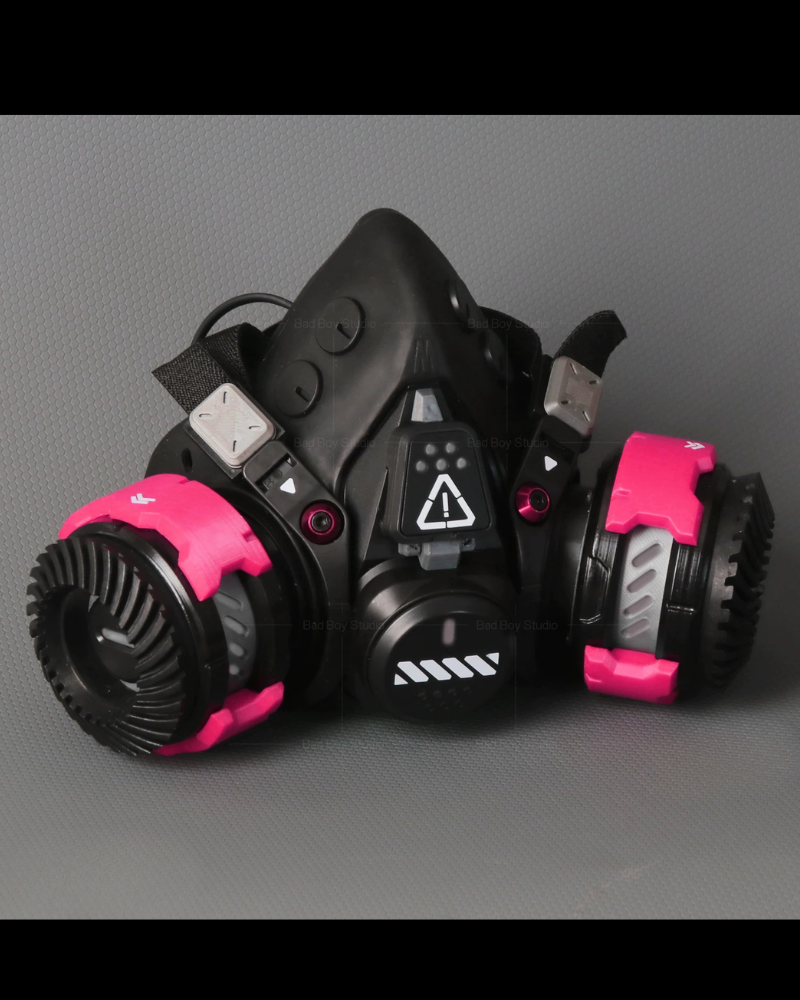 Futuristic Sci-Fi Cosplay LED Light-Up Goggles Mechanical Mask