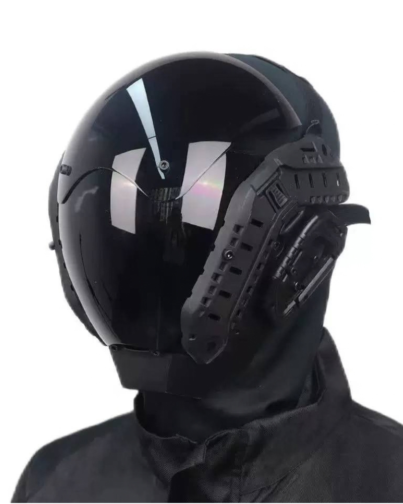 Futuristic Cyberpunk Helmet Mask