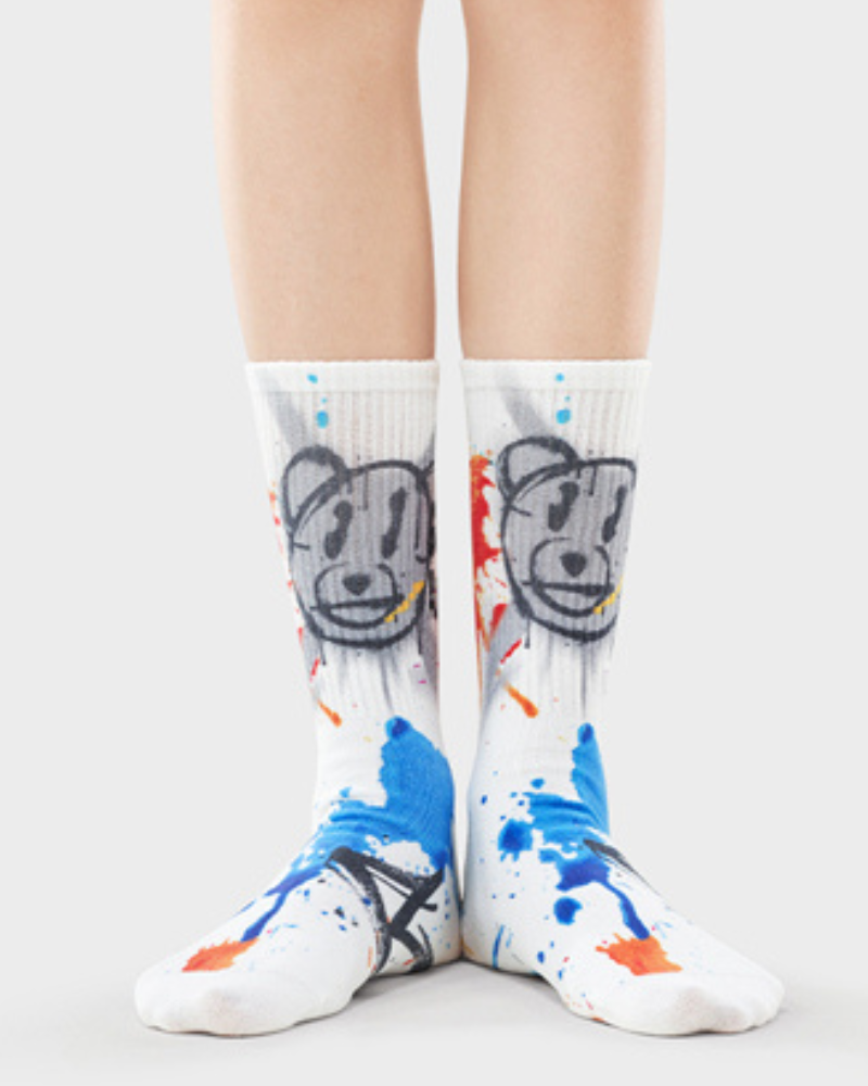 Graffiti Mid-calf Sports Socks