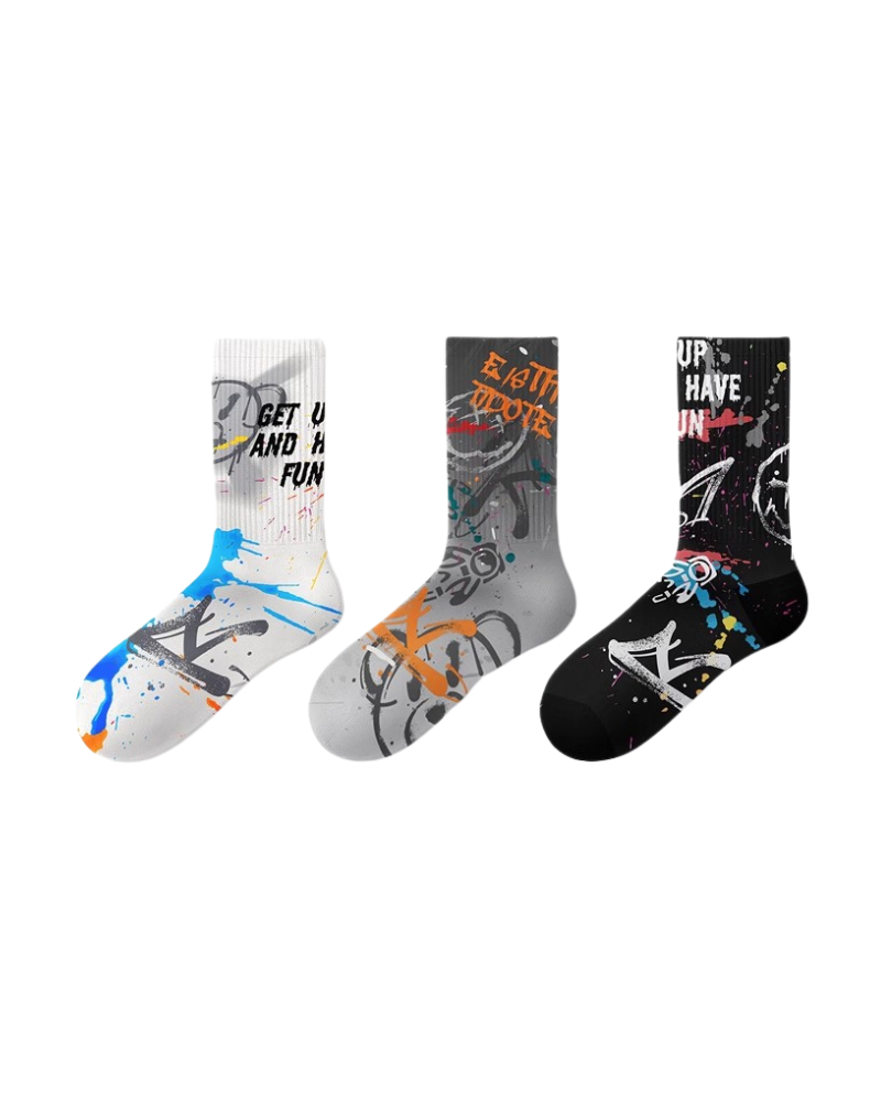 Graffiti Mid-calf Sports Socks