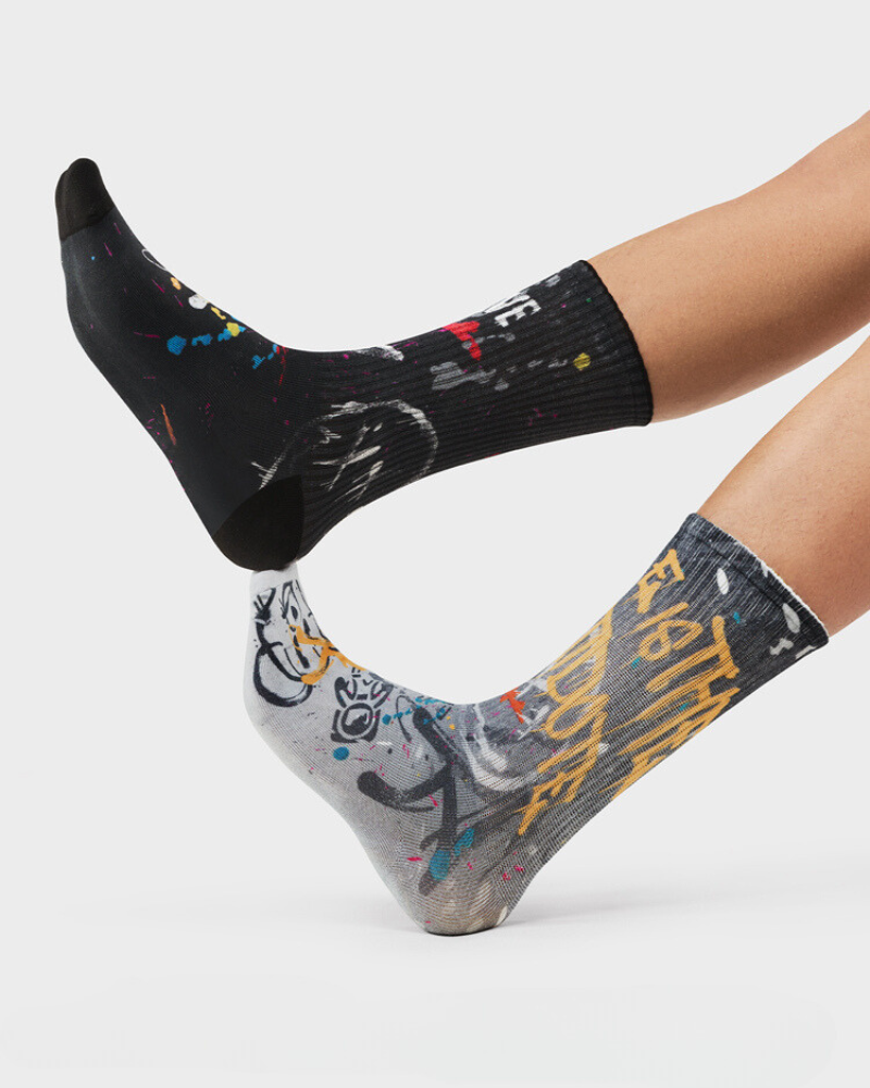 Graffiti Mid-calf Sports Socks