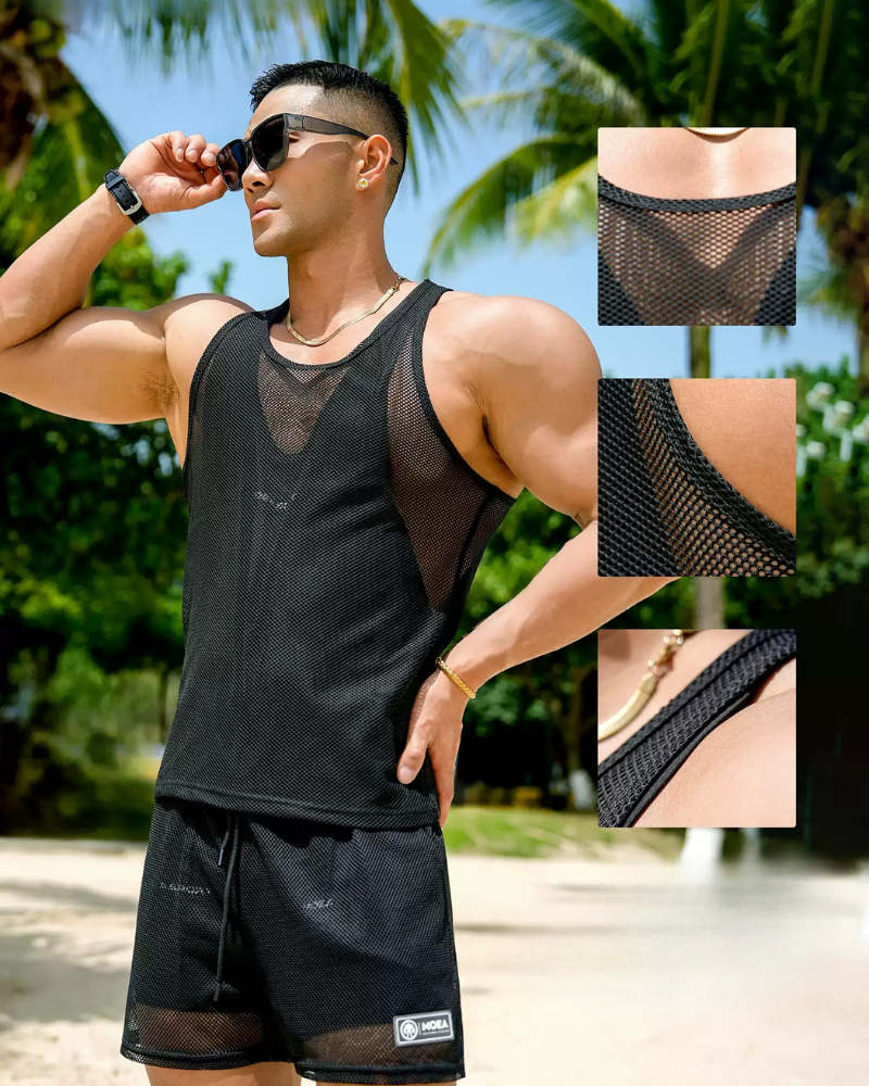 Gym Clothing Double Mesh Men&
