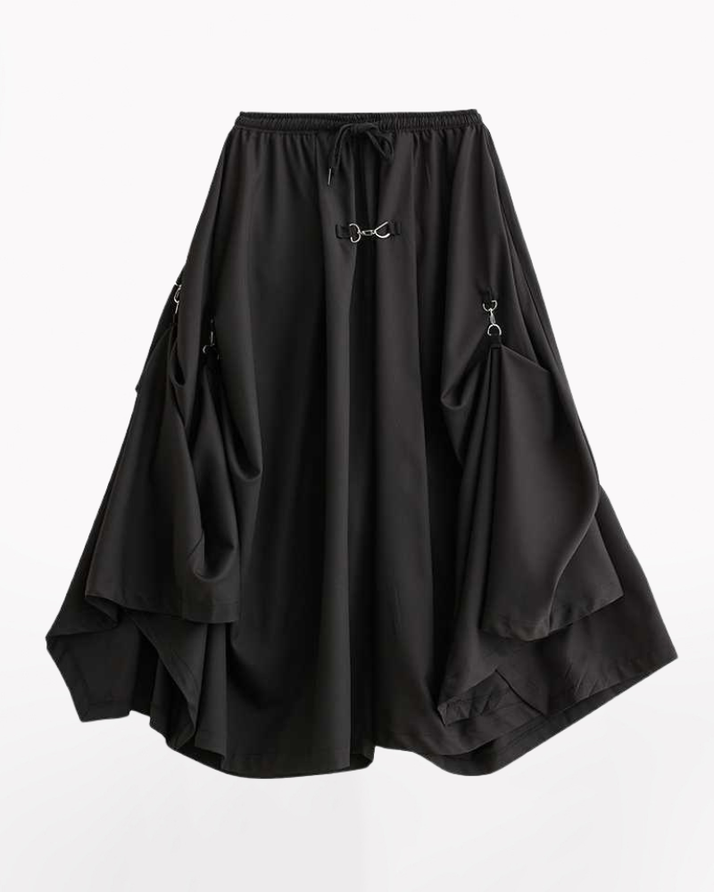 cargo skirt,black cargo skirt,cargo maxi skirt,cargo skirt long,long cargo skirt,cargo skirt outfit,,a line skirt,techwear outfits,techwear fashion,casual techwear,techwear girls,techwear skirt,techwear women