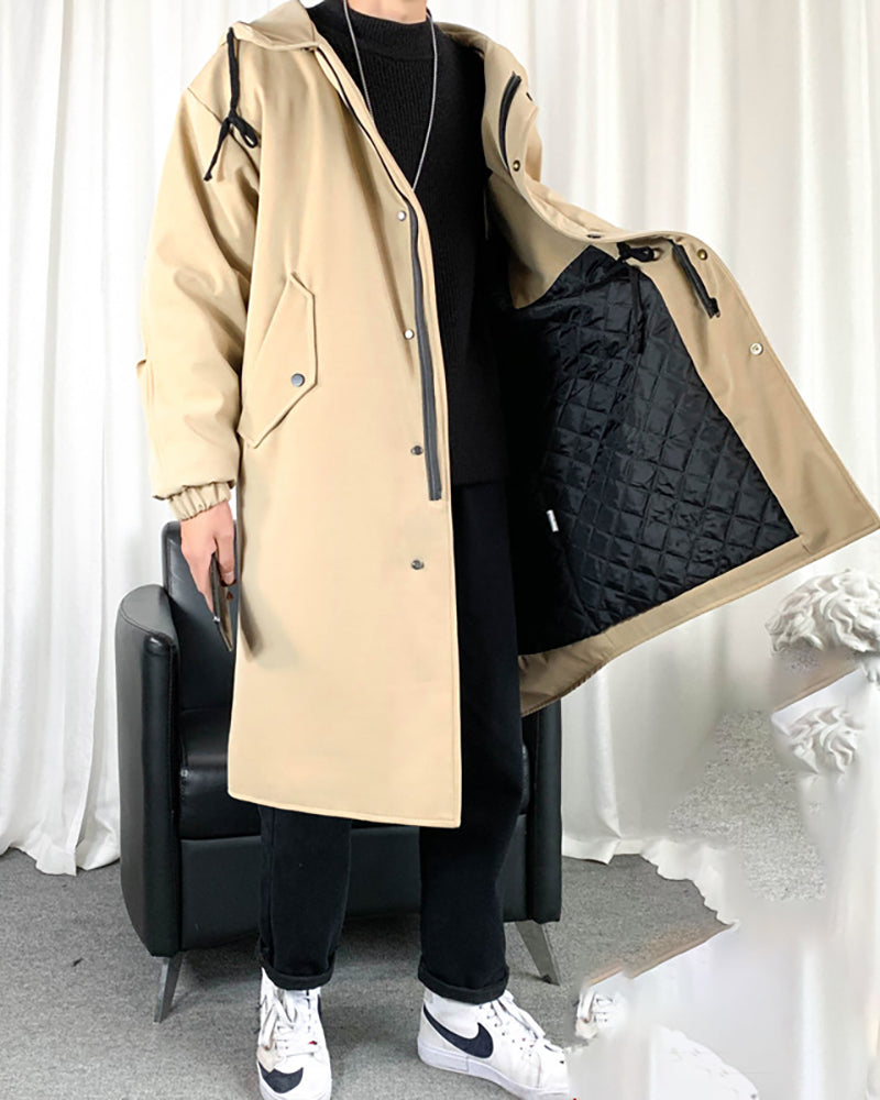 Techwear Outfits Long Jacket Coat